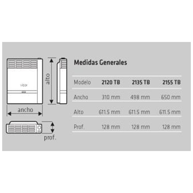 Calefactor Tiro Balanceado Emege Euro 5400 Tbu 2155 Garantia Gris