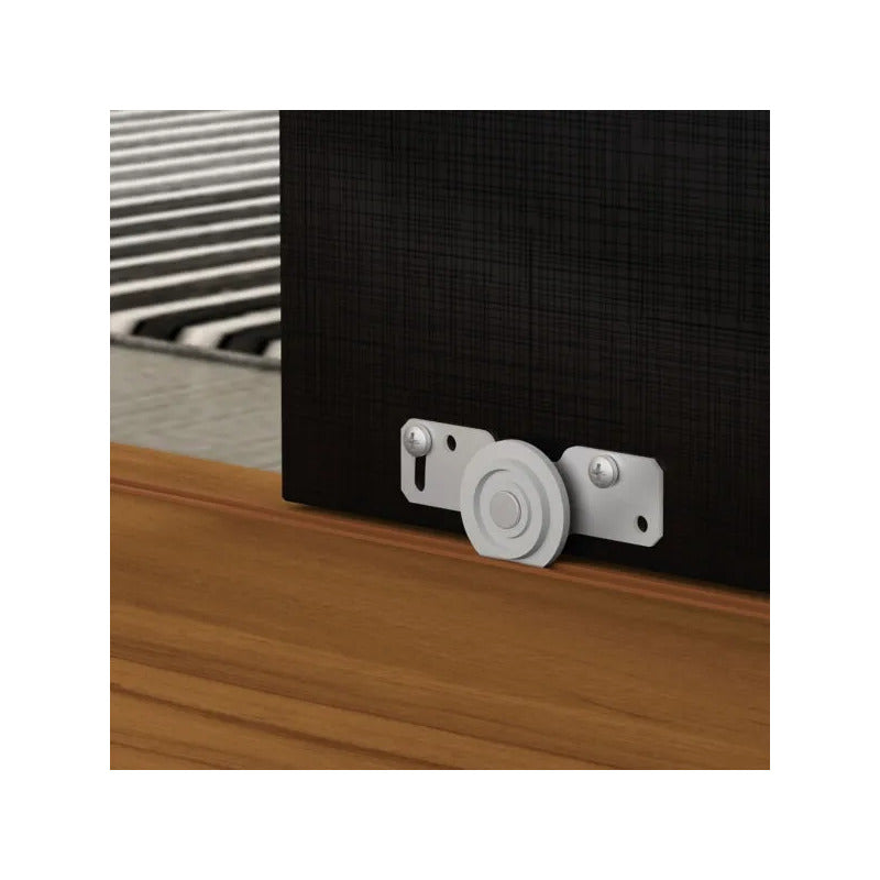 Rack Tv Premium Exahome 50 Pulgadas Mdp Puerta Corrediza Roble/negro