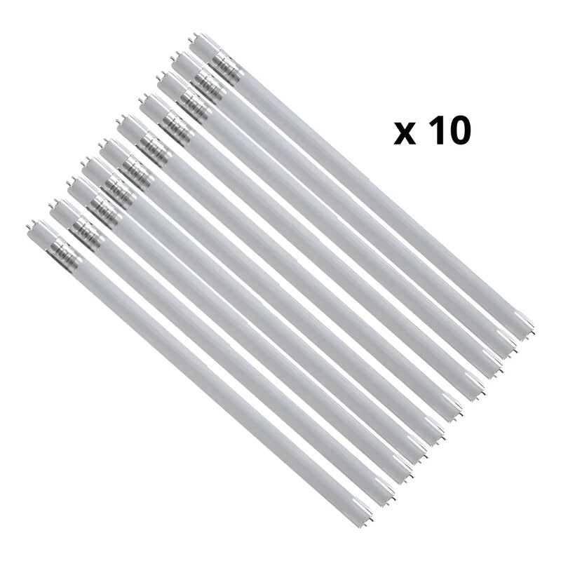Tubo Led T8 Lampara Foco Iluminacion 9w Pack 10u Blanco Frío