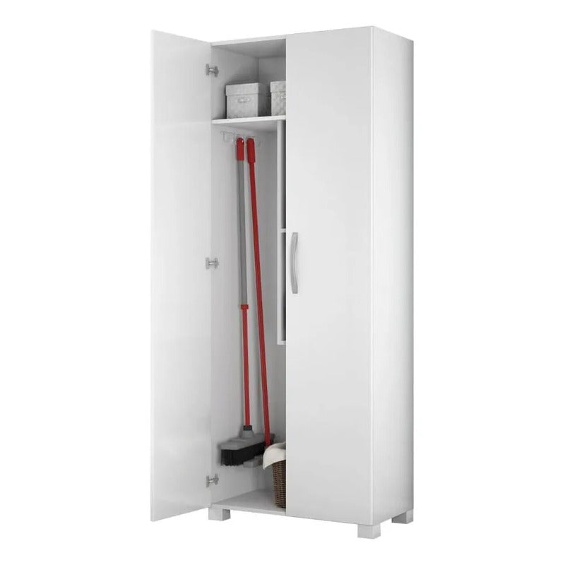 Mueble Escobero Organizador Lavadero Cocina Despensero Blanco
