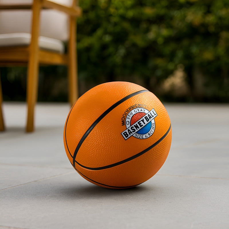 Pelota De Basquet N5 Mediana Para Uso En Tienda Oficial Marrón