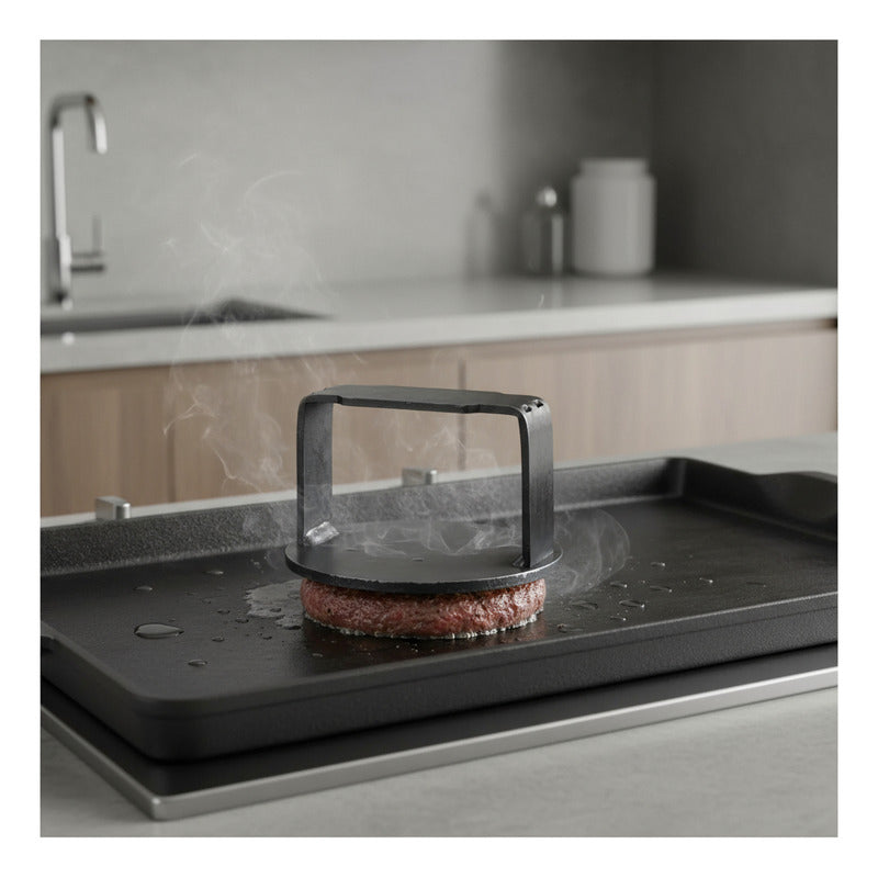 Prensa Hamburguesa Exahome Smasher 11 Cm Tienda Oficial - Negro