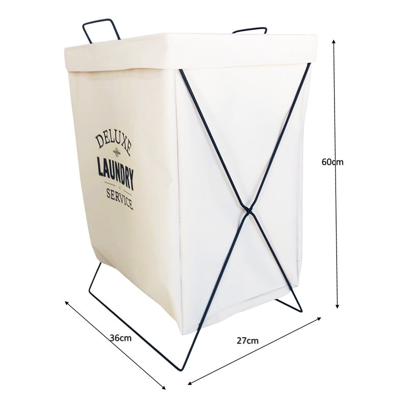 Cesto Para Ropa + Tabla De Planchar Estampada Posa Plancha - Combo - Gris