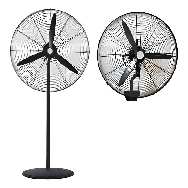 Ventilador Exahome Industrial 30 Pulgadas Pie Pared 200w Can Cantidad De Aspas 3 Estructura Negro Aspas Negro Diámetro 75 Cm Material De Las Aspas Metal
