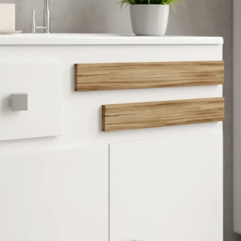 Vanitory Kit Premium Con Bacha Y Espejo Exahome 60cm Cartagena Blanco Sin Agujeros