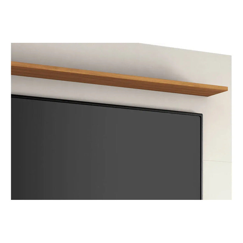 Rack Tv Con Panel Premium Exahome 65 Pulgadas Exclusivo Blanco