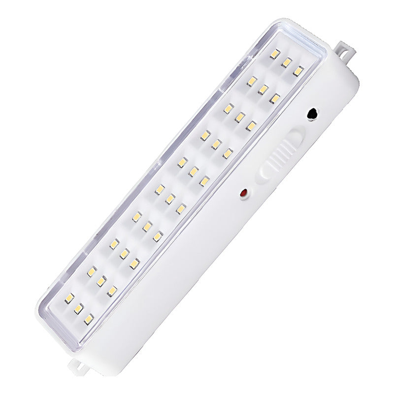 Luz De Emergencia Exahome 30 Led 220v Potente Con Batería  Blanco
