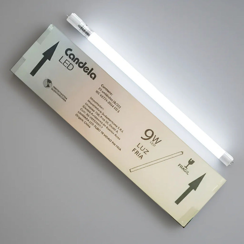 Tubo Led T8 Lampara Foco Iluminacion 9w Pack 10u Blanco Frío