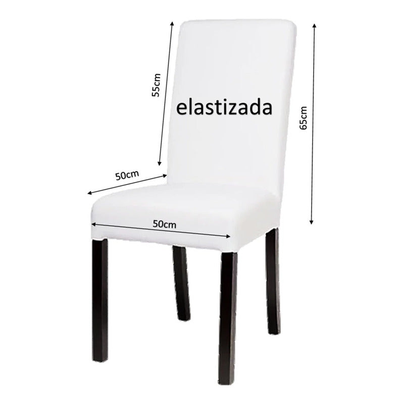 4 Fundas Elastizadas Sillas 100% Poliester Calidad Premium