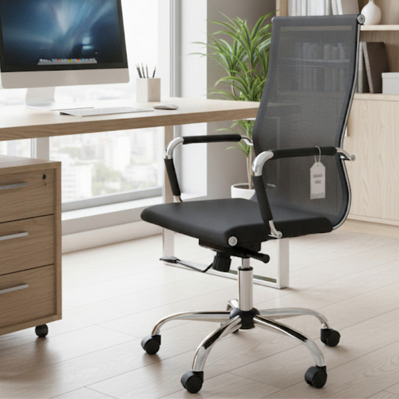 Sillon Director Ejecutivo Exahome Presidencial 54206 Alta Negro Mesh/tela