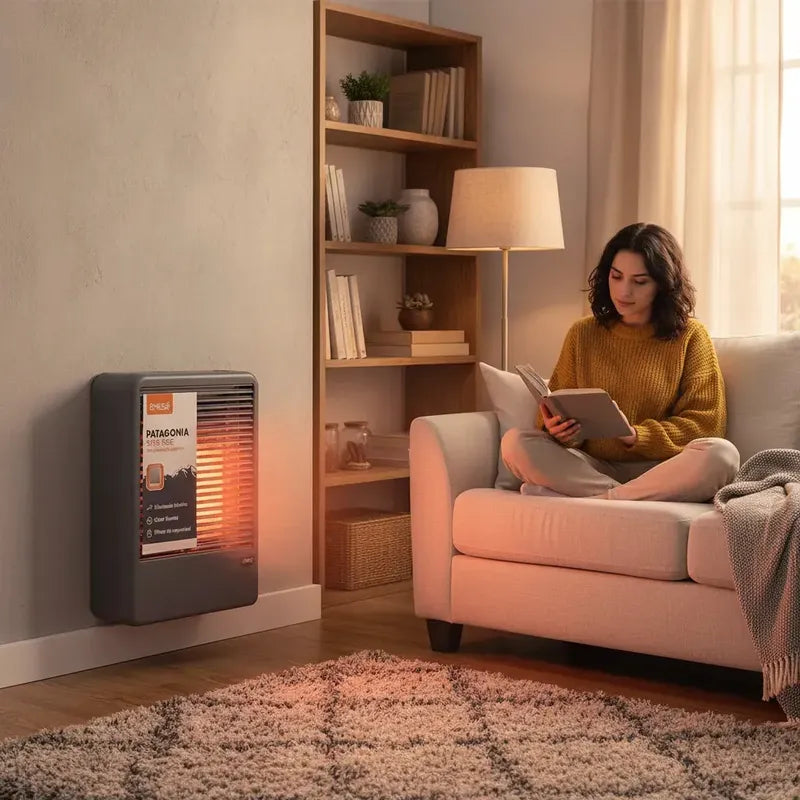 Calefactor Emege Ce9150sce Patagonia 5000 S/salida Multigas Color Gris