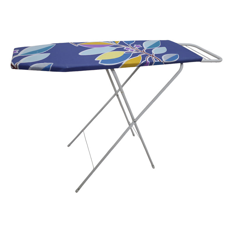 Tabla De Planchar Plegable Con Apoya Plancha Ropa Floreado Azul
