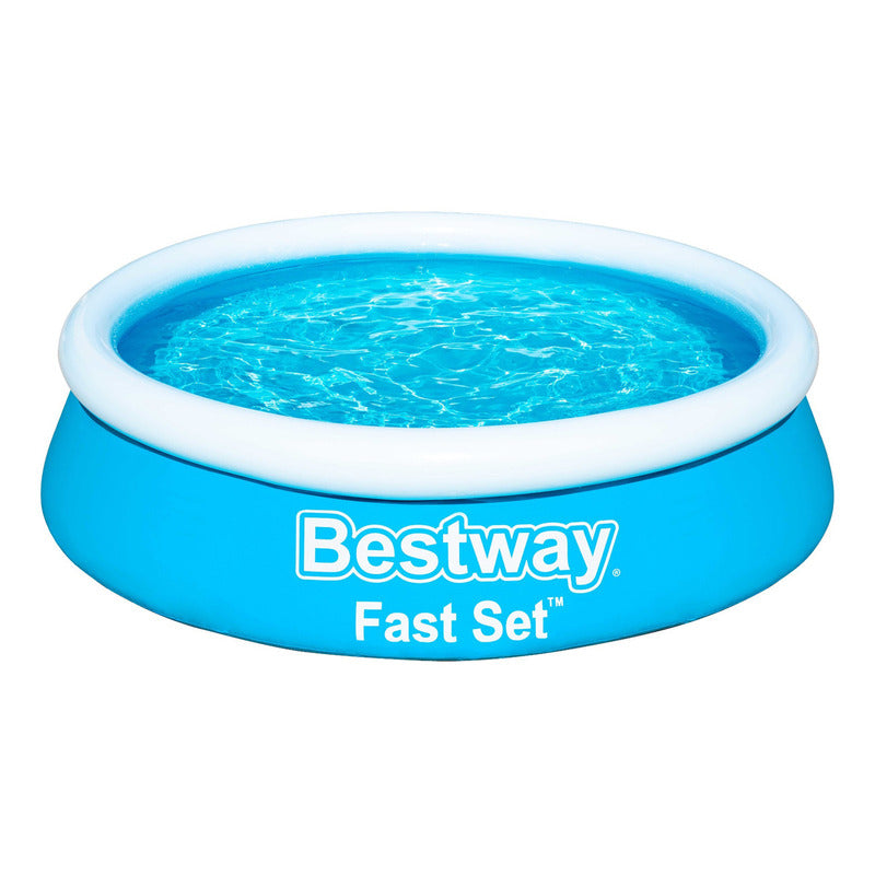 Pileta Inflable Redonda Fast Set 940 Lts Bestway 57392 Color Azul