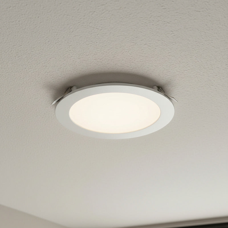 Plafon Panel Led Embutible Redond Tienda Oficial Blanco Cálido