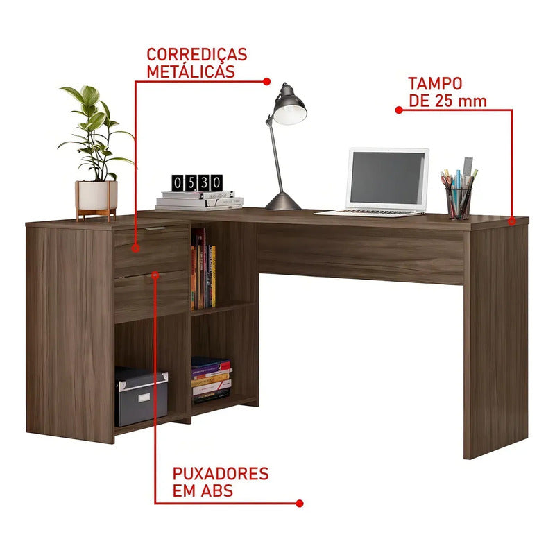Escritorio Articulado Mesa De Computación Con Extension Negro