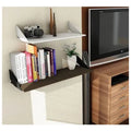 Estante Con Mensulas Exahome 80x20 Repisa Unico 18mm Bazar Blanco