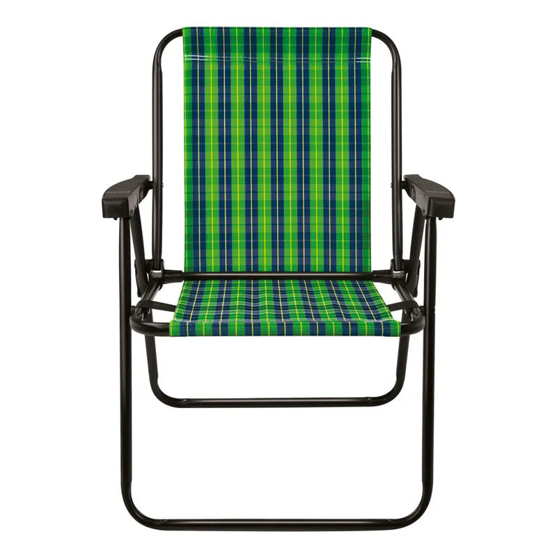 Silla Reposera Alta Exahome Plegable Portátil Playa Jardín
