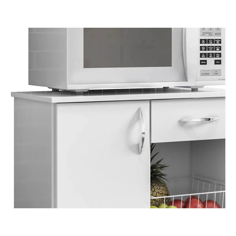 Mueble Frutero Organizador Cocina Porta Microondas Exahome Blanco