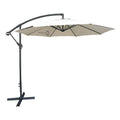 Sombrilla 3m Caño Banana Exahome Jardin Patio Grande Gazebo Color Crudo Liso