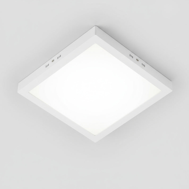 Plafon Con Base Cuadrado 12w Led Luz Fria Blanco Frío