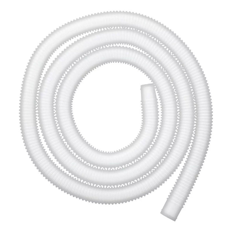 Manguera Barrefondo Pileta Bomba Bestway 7.60 M Apto Intex Blanco