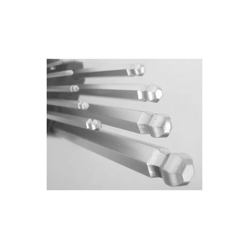 Juego De Llaves Allen Hexagonales X 9 Pcs 180mm Exahome Gris
