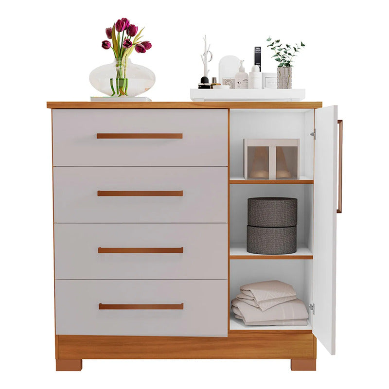 Comoda Cajonera Chifonier Exahome Exclusivo Placard Roble