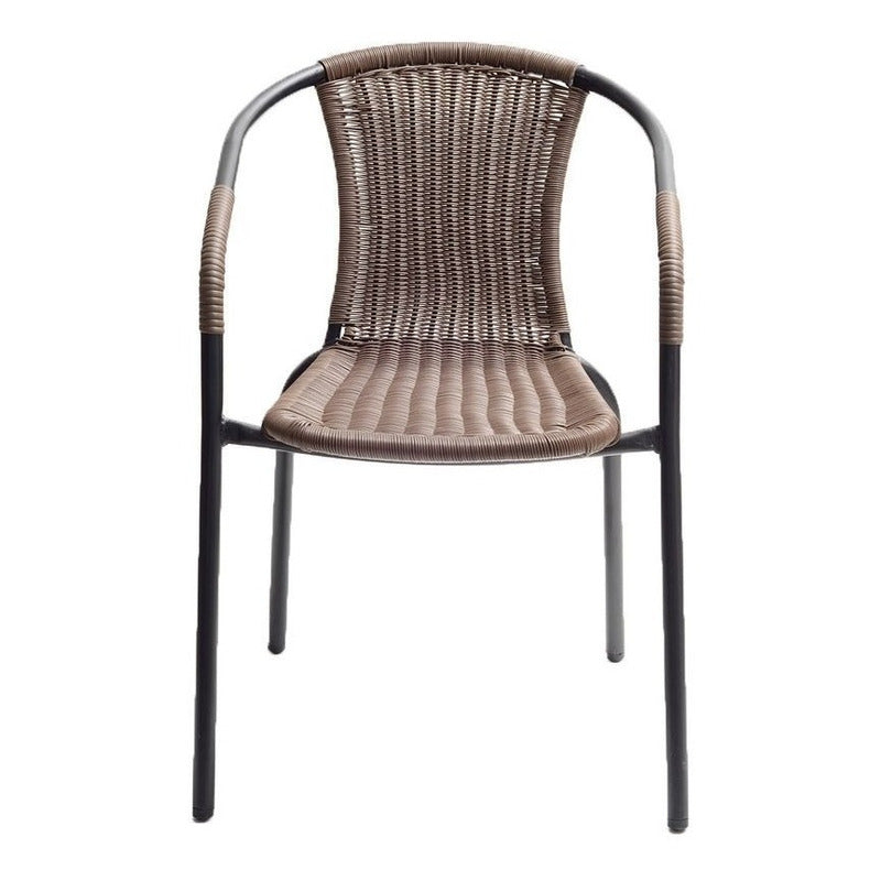 Silla Rattan Ratan Jardin Patio Terraza Casa Hogar Exterior Tabaco