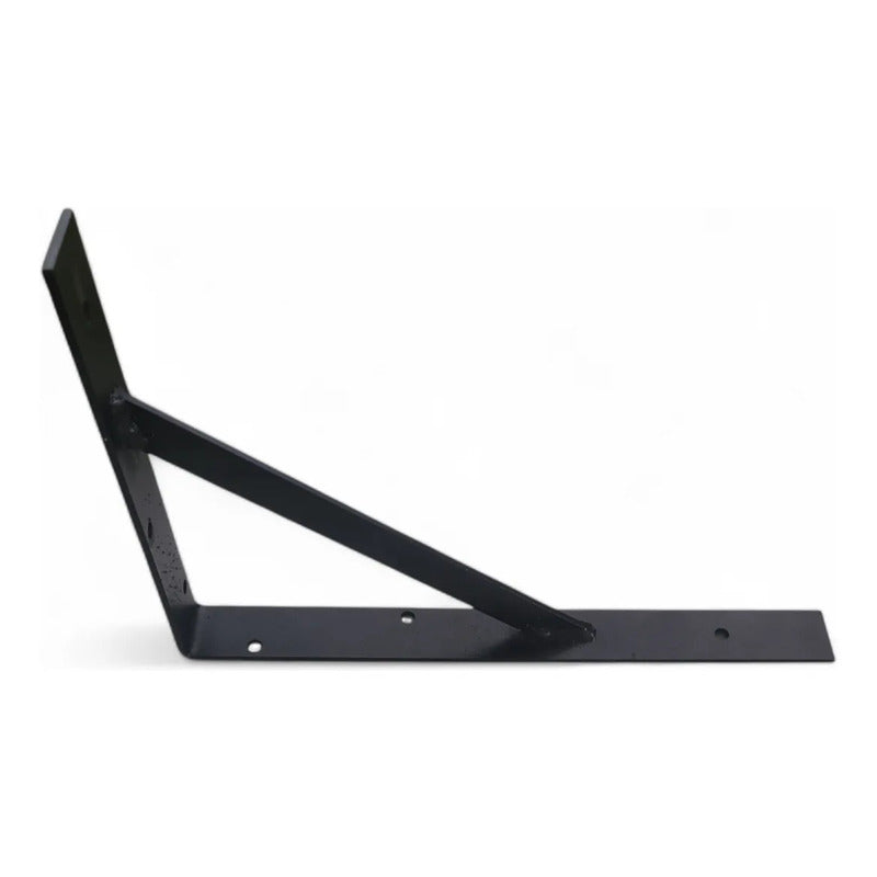 Ménsula Exahome Con Travesaño Negra 40cm Soporte Estantes