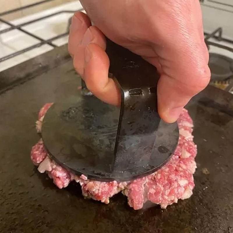 Prensa Hamburguesa Exahome Smasher 11 Cm  Pisa Burguer Smash Negro