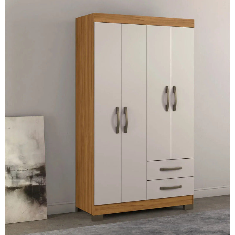 Placard Premium Ropero 4 Puertas Exahome Multiuso Exclusivo Roble