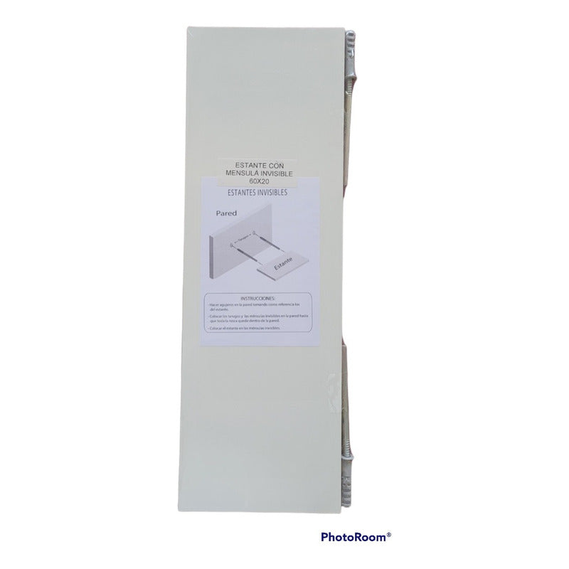 3 Estantes Flotantes Repisa Mensula Invisible 40 + 60 + 80cm Blanco