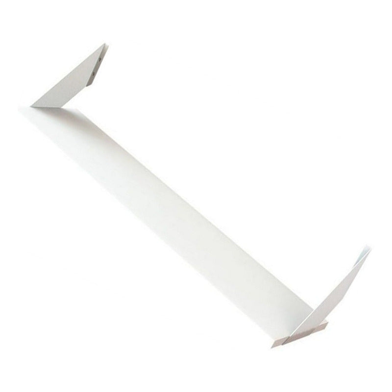 Estante Con Mensulas Exahome 80x20 Repisa Unico 18mm Bazar Blanco