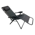 Reposera Gravedad Cero Premium Con Almohada Exahome Negro