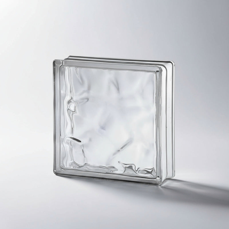 6 Ladrillos De Vidrio Bloque Elegante Diseño Construccion Transparente