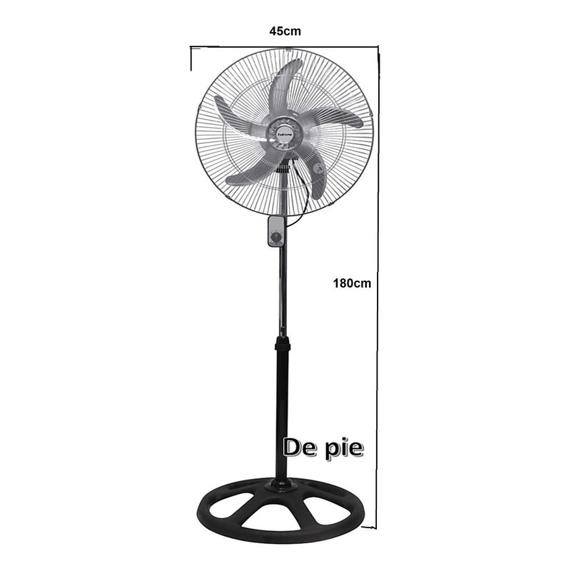 Ventilador 18  3 En 1 Exahome Pie Turbo Tienda Oficial