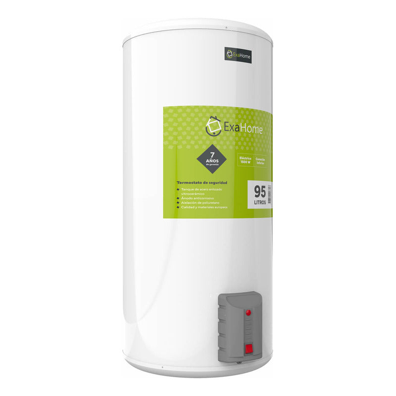 Termotanque Exahome Electrico 95 Litros Carga Inferior 1500w Blanco