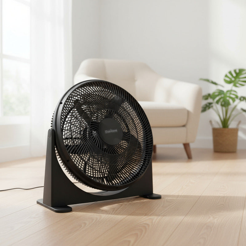 Ventilador Turbo Semi Industrial Exahome 50cm 20  90w Grande Negro