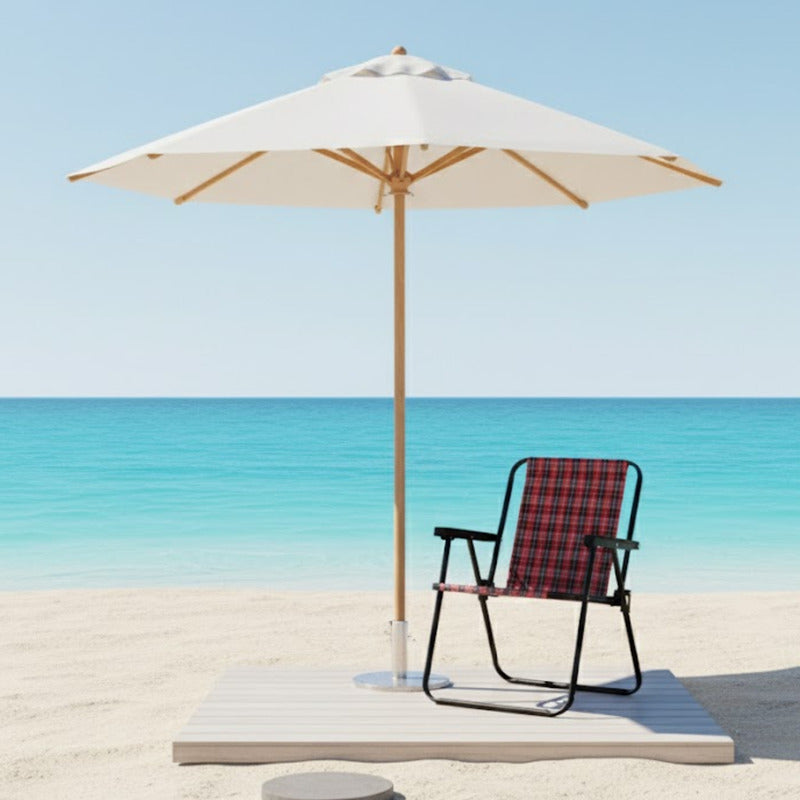 Silla Reposera Alta Exahome Plegable Portátil Playa Jardín