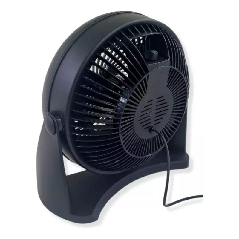 Ventilador Turbo 12 Exahome Piso Pared Hogar Oficina Mejor 38cm 50hz Negro Negro Pvc 5 76.2 Cm