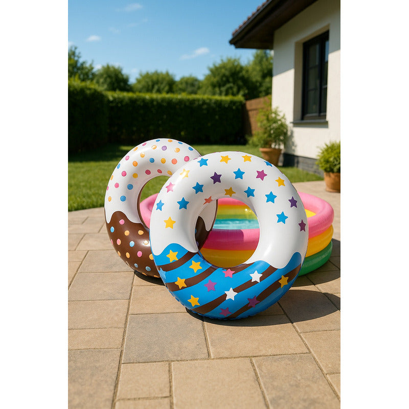 Sun Club Inflable Dona 115cm 37601 Color Multicolor