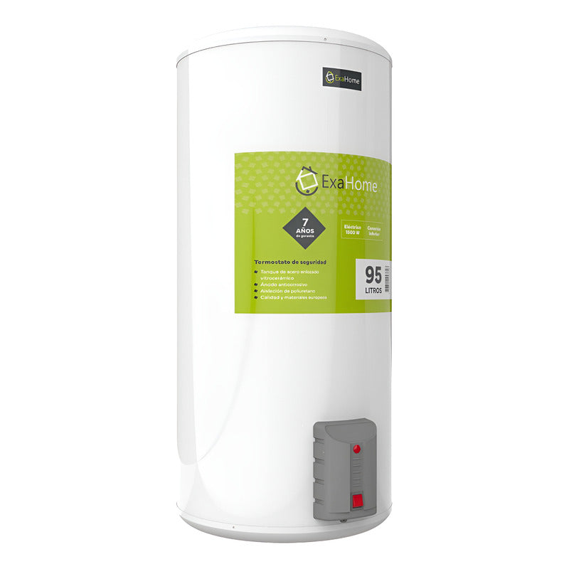Termotanque Exahome Electrico 95 Litros Carga Inferior 1500w Blanco
